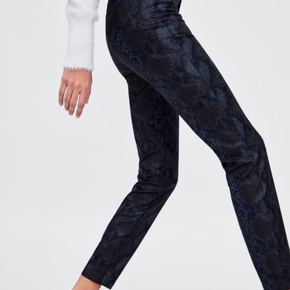 ZARA SHINY SNAKESKIN PRINT SMALL - Picture 4 of 6